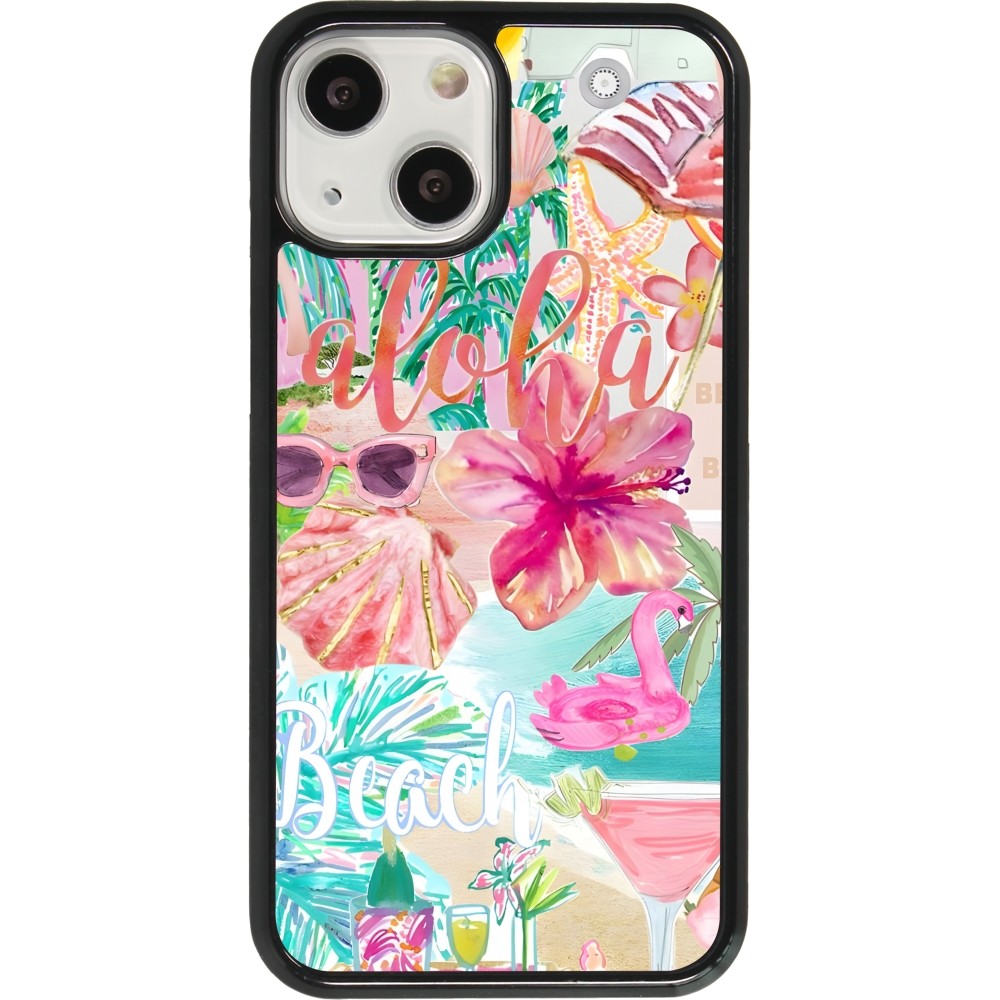iPhone 13 mini Case Hülle - Preppy Collage Aloha