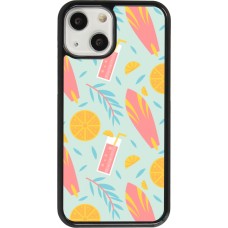 iPhone 13 mini Case Hülle - Summer 2025 Pattern citron