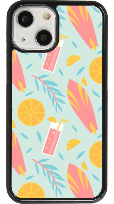iPhone 13 mini Case Hülle - Summer 2025 Pattern citron