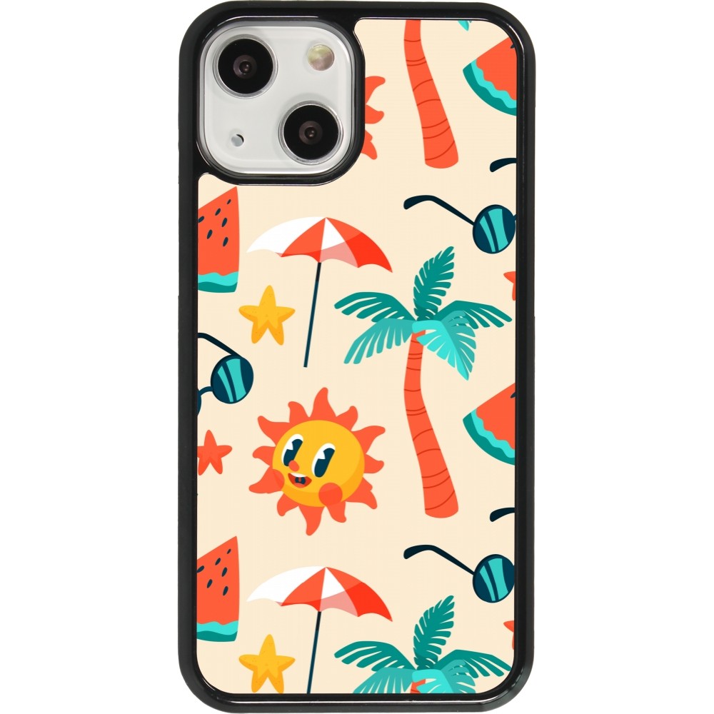 iPhone 13 mini Case Hülle - Summer 2025 Pattern soleil
