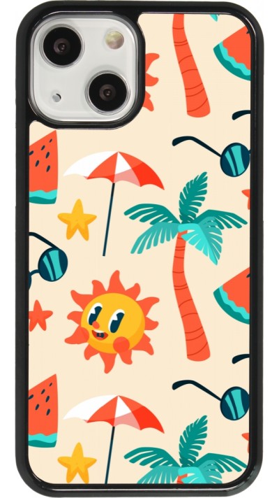 iPhone 13 mini Case Hülle - Summer 2025 Pattern soleil