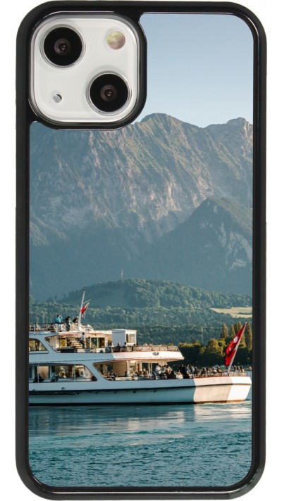 Coque iPhone 13 mini - Fête Nationale Suisse Bateau Leman
