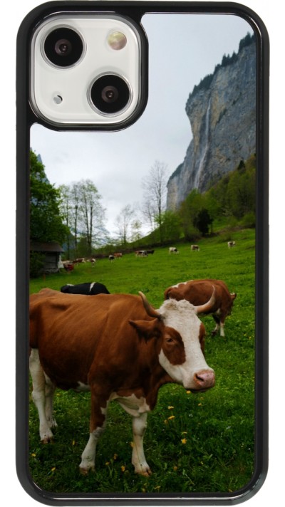 Coque iPhone 13 mini - Fête Nationale Suisse Vaches