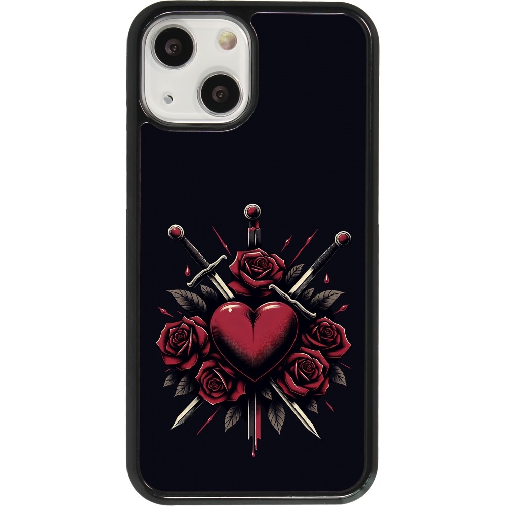 iPhone 13 mini Case Hülle - Valentine 2024 gothic love