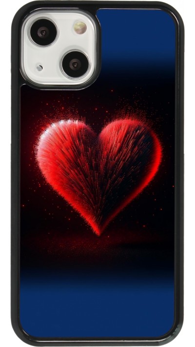 Coque iPhone 13 mini - Valentine 2025 coeur rouge