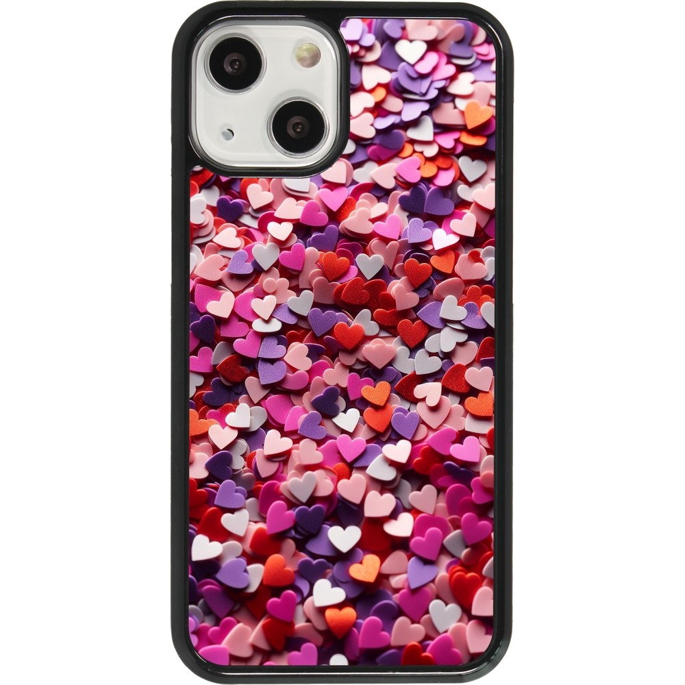 iPhone 13 mini Case Hülle - Valentin 2025 Konfetti