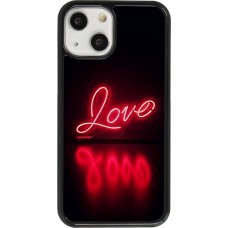iPhone 13 mini Case Hülle - Valentine 2025 Neon Liebe