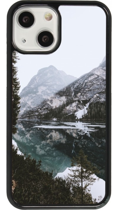 iPhone 13 mini Case Hülle - Winter 22 snowy mountain and lake