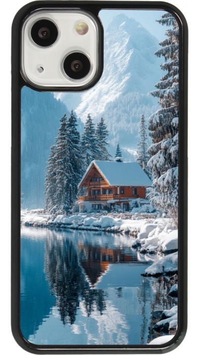 iPhone 13 mini Case Hülle - Winter 25 Winter house forest day