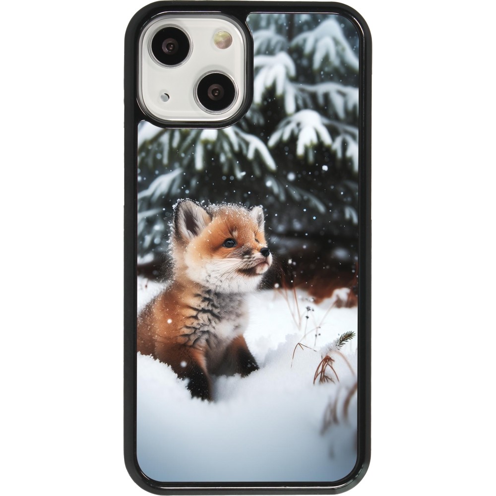 iPhone 13 mini Case Hülle - Weihnachten 2023 Fuechslein Tanne