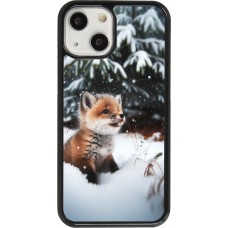 iPhone 13 mini Case Hülle - Weihnachten 2023 Fuechslein Tanne