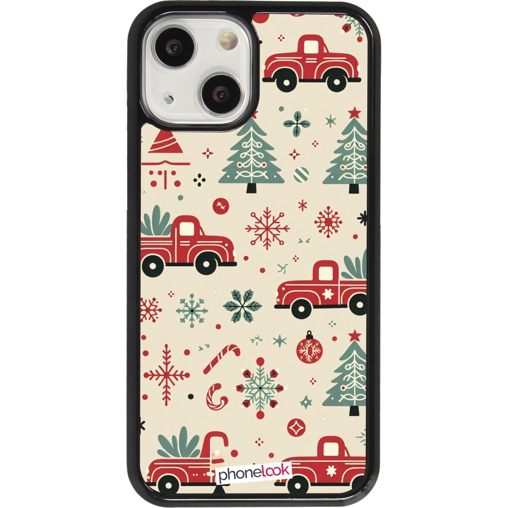 iPhone 13 mini Case Hülle - Weihnachten 2024 Lkw Tanne