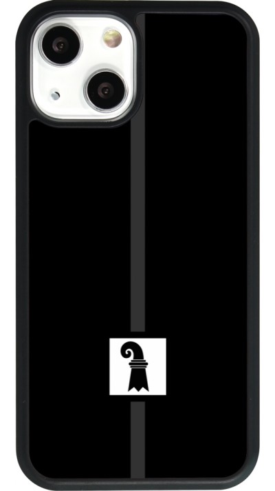 iPhone 13 mini Case Hülle - Silikon schwarz Kanton BS schwarz