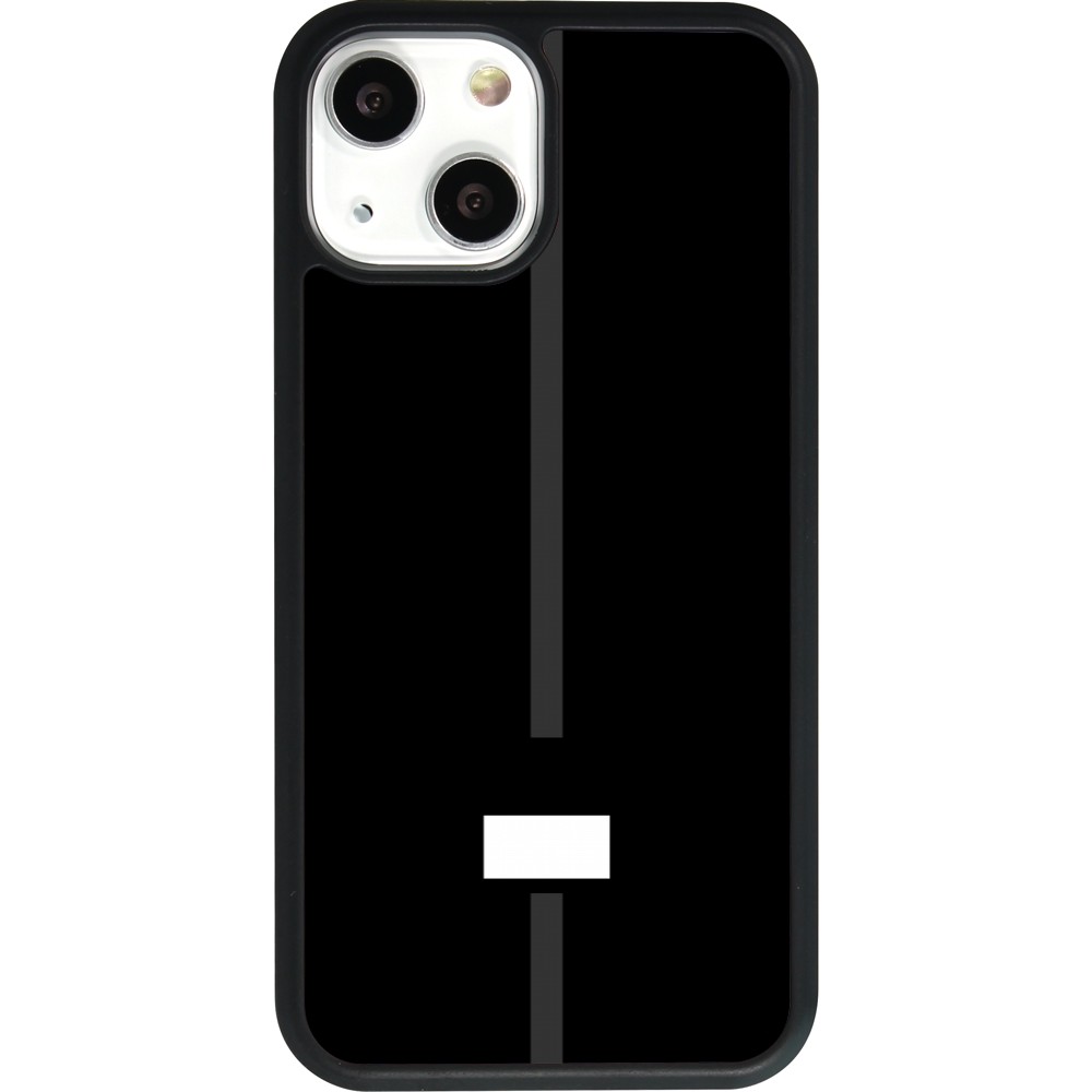 Coque iPhone 13 mini - Silicone rigide noir Canton FR noir