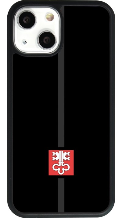 iPhone 13 mini Case Hülle - Silikon schwarz Kanton NW schwarz