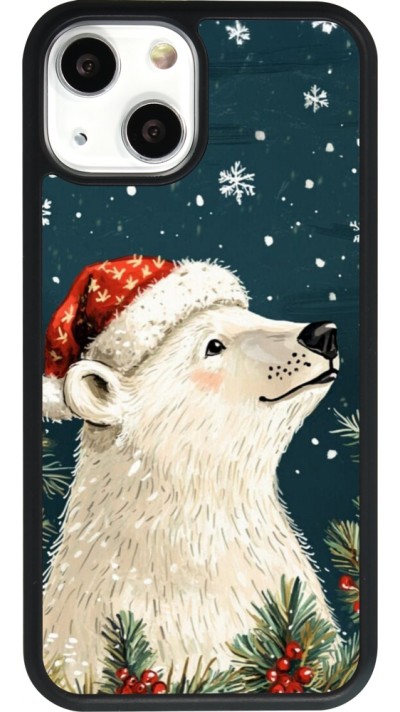 iPhone 13 mini Case Hülle - Silikon schwarz Christmas 25 Bear