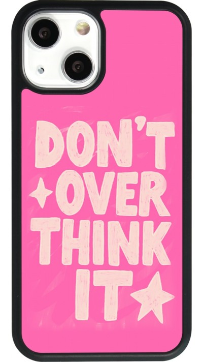 iPhone 13 mini Case Hülle - Silikon schwarz Dont over think it 2026