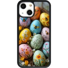 iPhone 13 mini Case Hülle - Silikon schwarz Easter 2026 Eggs with bees