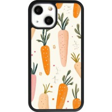 iPhone 13 mini Case Hülle - Silikon schwarz Easter 2026 Illustration carrots
