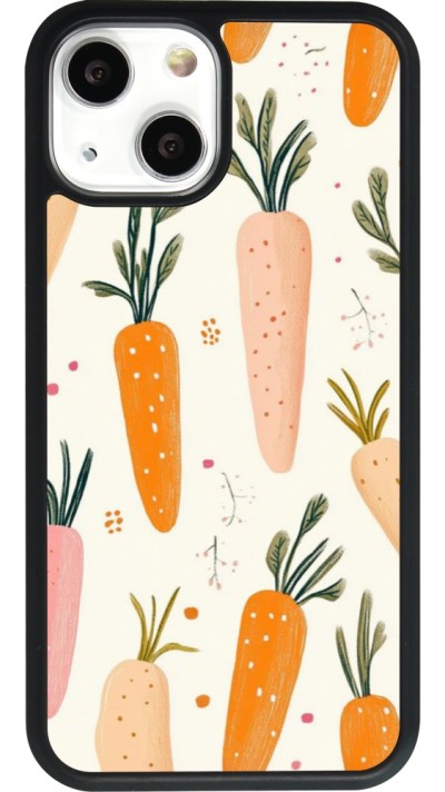 iPhone 13 mini Case Hülle - Silikon schwarz Easter 2026 Illustration carrots
