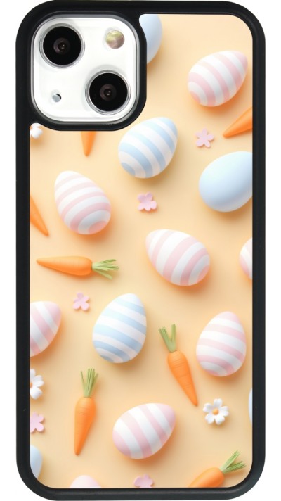 iPhone 13 mini Case Hülle - Silikon schwarz Easter 2026 Pattern Easter