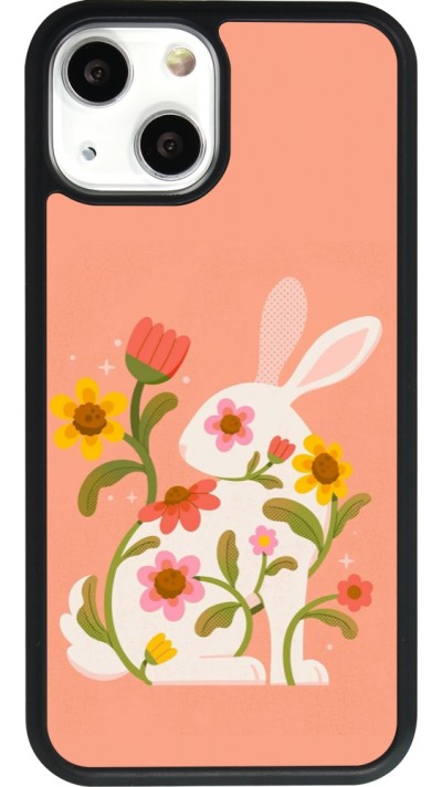iPhone 13 mini Case Hülle - Silikon schwarz Easter 2026 Rabbit collage