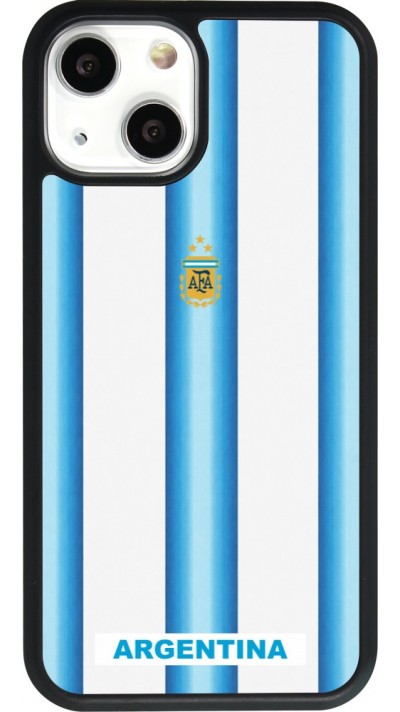 iPhone 13 mini Case Hülle - Silikon schwarz Argentinien 2026 personalisierbares Fussballtrikot