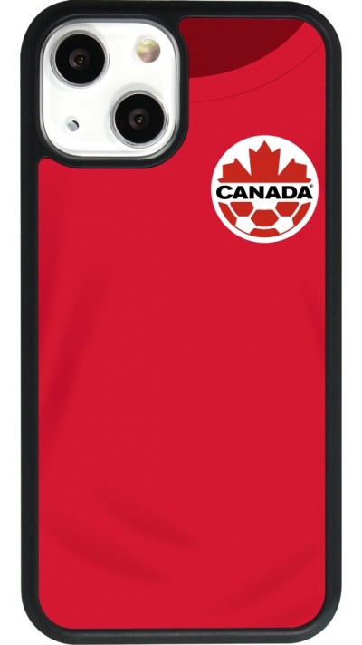 iPhone 13 mini Case Hülle - Silikon schwarz Kanada 2022 personalisierbares Fussballtrikot