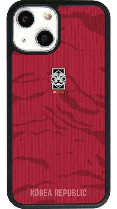 iPhone 13 mini Case Hülle - Silikon schwarz Südkorea 2026 personalisierbares Fussballtrikot