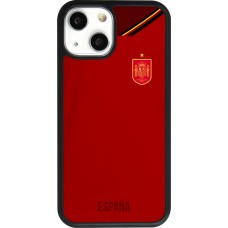 iPhone 13 mini Case Hülle - Silikon schwarz Spanien 2022 personalisierbares Fußballtrikot