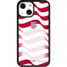 iPhone 13 mini Case Hülle - Silikon schwarz Vereinigten Staaten 2026 personalisierbares Fussballtrikot