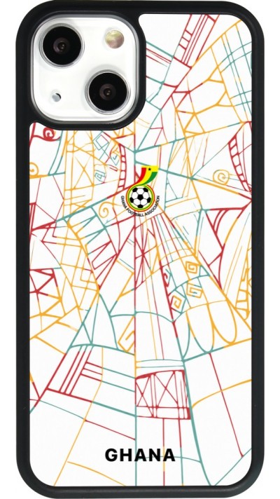 iPhone 13 mini Case Hülle - Silikon schwarz Ghana 2026 personalisierbares Fussballtrikot