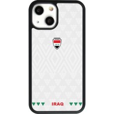 iPhone 13 mini Case Hülle - Silikon schwarz Irak 2026 personalisierbares Fussballtrikot
