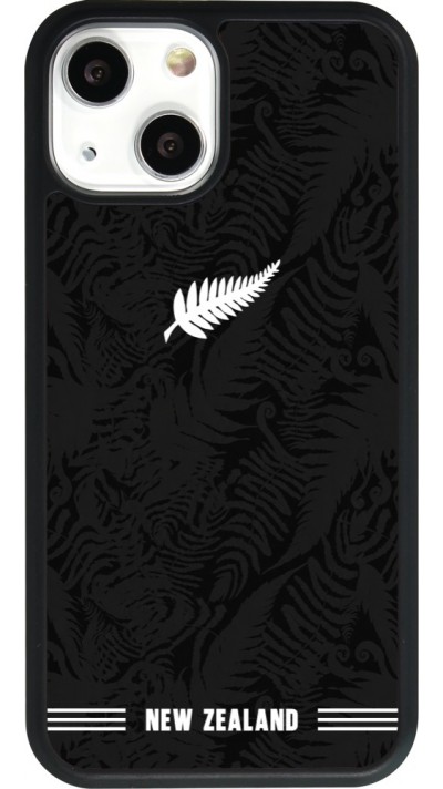 iPhone 13 mini Case Hülle - Silikon schwarz Neuseeland 2026 personalisierbares Fussballtrikot