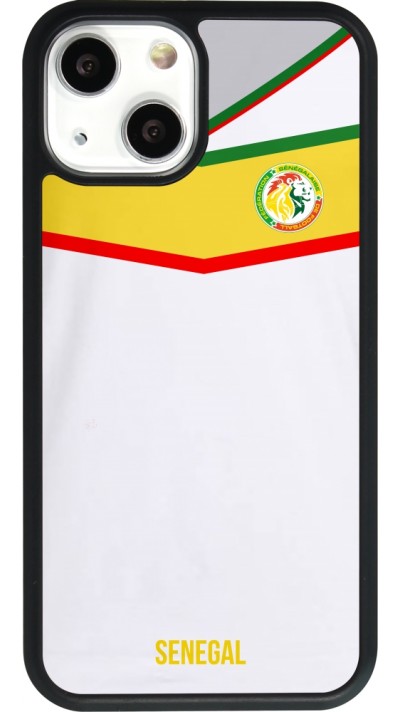 iPhone 13 mini Case Hülle - Silikon schwarz Senegal 2022 personalisierbares Fußballtrikot