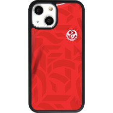 iPhone 13 mini Case Hülle - Silikon schwarz Tunesien 2022 personalisierbares Fussballtrikot
