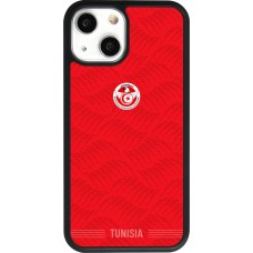 iPhone 13 mini Case Hülle - Silikon schwarz Tunesien 2026 personalisierbares Fussballtrikot