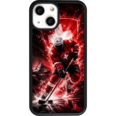 iPhone 13 mini Case Hülle - Silikon schwarz Hockey World Championship Player