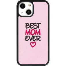 iPhone 13 mini Case Hülle - Silikon schwarz Mom 2023 best Mom ever pink