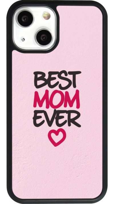 iPhone 13 mini Case Hülle - Silikon schwarz Mom 2023 best Mom ever pink