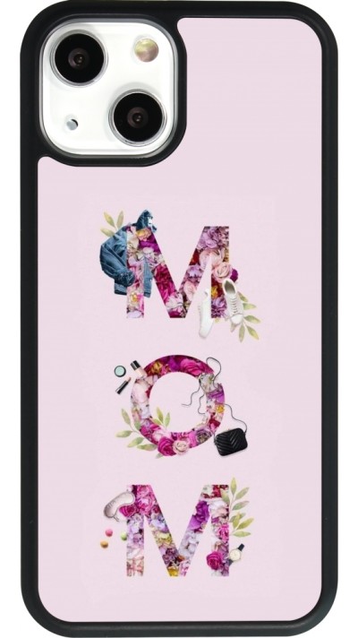 iPhone 13 mini Case Hülle - Silikon schwarz Mom 2024 girly mom