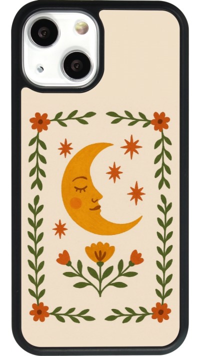 iPhone 13 mini Case Hülle - Silikon schwarz Half moon stamp 2026