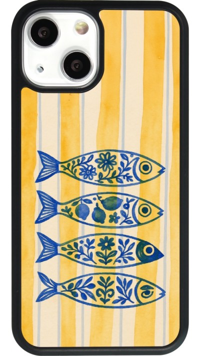 iPhone 13 mini Case Hülle - Silikon schwarz Portuguese fish 2026