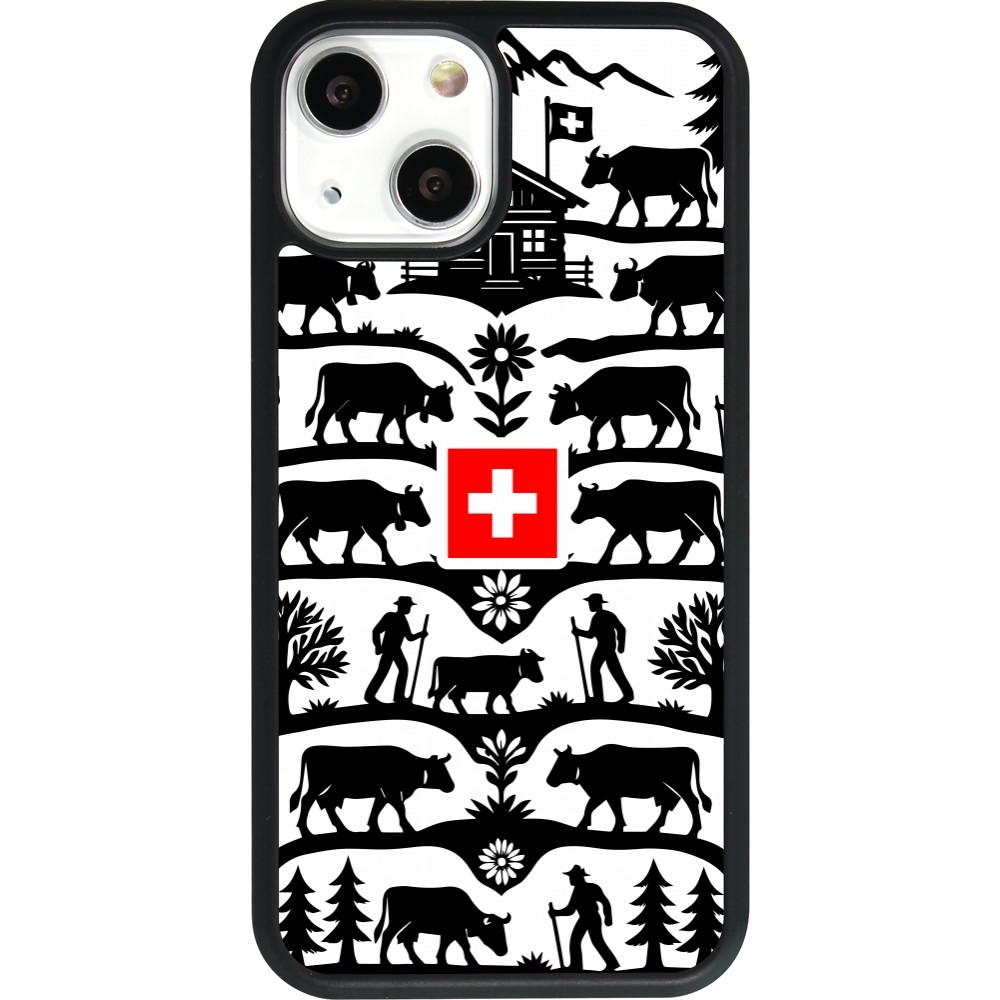 iPhone 13 mini Case Hülle - Silikon schwarz Poya Schweiz 3