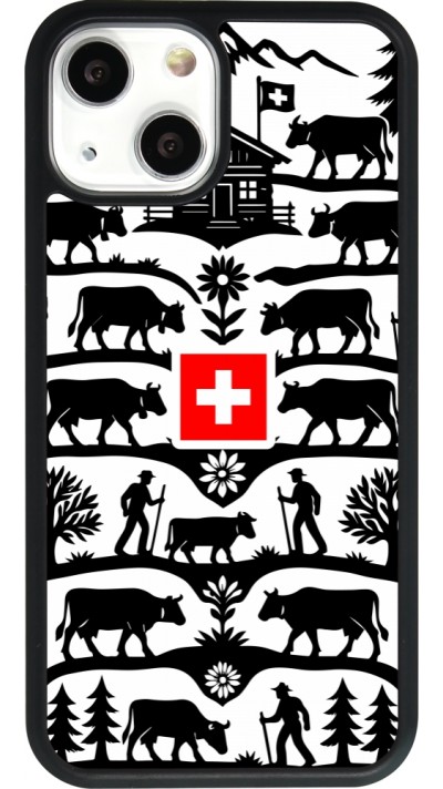 iPhone 13 mini Case Hülle - Silikon schwarz Poya Schweiz 3