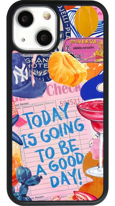 iPhone 13 mini Case Hülle - Silikon schwarz Preppy Today is Going to be a good day