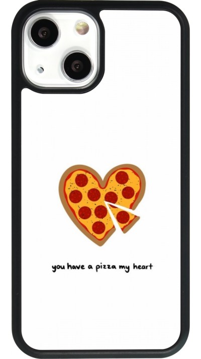 iPhone 13 mini Case Hülle - Silikon schwarz Saint Valentines Day 26 You have my pizza heart