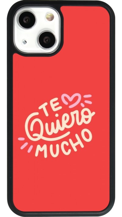 iPhone 13 mini Case Hülle - Silikon schwarz Saint Valentines Day 26 Te quiero mucho