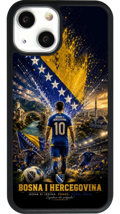 iPhone 13 mini Case Hülle - Silikon schwarz Fussball Bosnien und Herzegowina splash 2026
