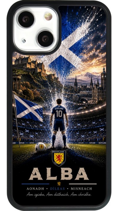 iPhone 13 mini Case Hülle - Silikon schwarz Fussball Schottland splash 2026